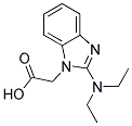 [2-(DIETHYLAMINO)-1H-BENZIMIDAZOL-1-YL]ACETIC ACID 结构式