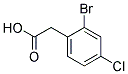 2-(2-BROMO-4-CHLOROPHENYL)ACETIC ACID 结构式