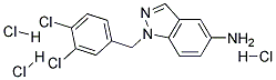 1-(3,4-DICHLORO-BENZYL)-1H-INDAZOL-5-YLAMINE TRIHYDROCHLORIDE 结构式
