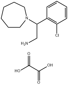 2-AZEPAN-1-YL-2-(2-CHLORO-PHENYL)-ETHYLAMINE 0.5 OXALATE 结构式