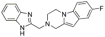 2-(1H-BENZIMIDAZOL-2-YLMETHYL)-8-FLUORO-1,2,3,4-TETRAHYDROPYRAZINO[1,2-A]INDOLE 结构式