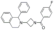 2-[1-(4-FLUOROBENZOYL)AZETIDIN-3-YL]-1-PHENYL-1,2,3,4-TETRAHYDROISOQUINOLINE 结构式