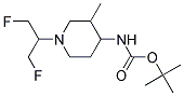 [1-(2-FLUORO-1-FLUOROMETHYL-ETHYL)-3-METHYL-PIPERIDIN-4-YL]-CARBAMIC ACID TERT-BUTYL ESTER 结构式