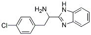 1-(1H-BENZIMIDAZOL-2-YL)-2-(4-CHLOROPHENYL)ETHANAMINE 结构式