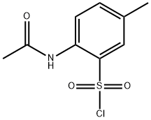 2-乙酰氨基-5-甲基-苯磺酰氯 结构式