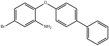 2-([1,1'-BIPHENYL]-4-YLOXY)-5-BROMOANILINE 结构式