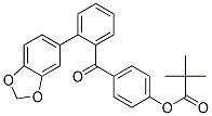 2,2-DIMETHYLPROPIONIC ACID 4-(2-BENZO[1,3]DIOXOL-5-YL-BENZOYL)PHENYL ESTER 结构式