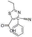 2-ETHYL-4-(4-CYANO)PHENYL THIAZOLE-5-CARBOXYLIC ACID 结构式