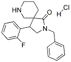 2-BENZYL-4-(2-FLUOROPHENYL)-2,7-DIAZASPIRO[4.5]DECAN-1-ONE HYDROCHLORIDE 结构式