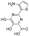 2-(3-AMINO-THIOPHEN-2-YL)-5,6-DIHYDROXY-PYRIMIDINE-4-CARBOXYLIC ACID 结构式