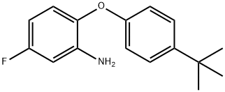 2-[4-(TERT-BUTYL)PHENOXY]-5-FLUOROPHENYLAMINE 结构式