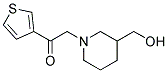 1-(3-HYDROXYMETHYL-PIPERIDIN-1-YL)-2-THIOPHEN-3-YL-ETHANONE 结构式