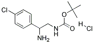 [2-Amino-2-(4-chloro-phenyl)-ethyl]-carbamic acid tert-butyl ester hydrochloride 结构式