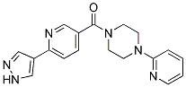 1-([6-(1H-PYRAZOL-4-YL)PYRIDIN-3-YL]CARBONYL)-4-PYRIDIN-2-YLPIPERAZINE 结构式