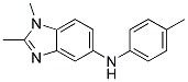 (1,2-DIMETHYL-1H-BENZOIMIDAZOL-5-YL)-P-TOLYL-AMINE 结构式