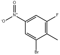 1-溴-3-氟-2-甲基-5-硝基苯 结构式