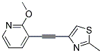 2-METHOXY-3-(2-METHYL-THIAZOL-4-YLETHYNYL)-PYRIDINE 结构式