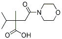 2-ISOPROPYL-2-METHYL-4-MORPHOLIN-4-YL-4-OXOBUTANOIC ACID 结构式