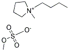 1-BUTYL-1-METHYLPYRROLIDINIUM METHYLSULFATE 结构式