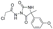 2-CHLORO-N-[4-(3-METHOXYPHENYL)-4-METHYL-2,5-DIOXOIMIDAZOLIDIN-1-YL]ACETAMIDE 结构式