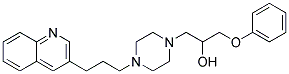 1-PHENOXY-3-[4-(3-QUINOLIN-3-YLPROPYL)PIPERAZIN-1-YL]PROPAN-2-OL 结构式
