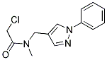 2-CHLORO-N-METHYL-N-[(1-PHENYL-1H-PYRAZOL-4-YL)METHYL]ACETAMIDE 结构式