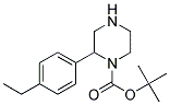 2-(4-ETHYL-PHENYL)-PIPERAZINE-1-CARBOXYLIC ACID TERT-BUTYL ESTER 结构式