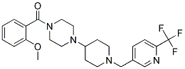 1-(2-METHOXYBENZOYL)-4-(1-([6-(TRIFLUOROMETHYL)PYRIDIN-3-YL]METHYL)PIPERIDIN-4-YL)PIPERAZINE 结构式