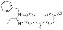 (1-BENZYL-2-ETHYL-1H-BENZOIMIDAZOL-5-YL)-(4-CHLORO-PHENYL)-AMINE 结构式