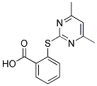 2-[(4,6-DIMETHYLPYRIMIDIN-2-YL)THIO]BENZOIC ACID 结构式