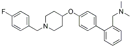 1-(4'-([1-(4-FLUOROBENZYL)PIPERIDIN-4-YL]OXY)BIPHENYL-2-YL)-N,N-DIMETHYLMETHANAMINE 结构式