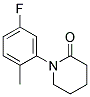 1-(5-FLUORO-2-METHYL-PHENYL)-PIPERIDIN-2-ONE 结构式