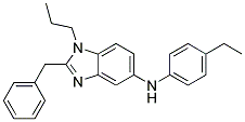 (2-BENZYL-1-PROPYL-1H-BENZOIMIDAZOL-5-YL)-(4-ETHYL-PHENYL)-AMINE 结构式