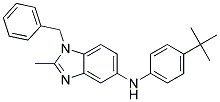 (1-BENZYL-2-METHYL-1H-BENZOIMIDAZOL-5-YL)-(4-TERT-BUTYL-PHENYL)-AMINE 结构式