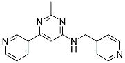 2-METHYL-6-PYRIDIN-3-YL-N-(PYRIDIN-4-YLMETHYL)PYRIMIDIN-4-AMINE 结构式