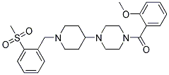 1-(2-METHOXYBENZOYL)-4-(1-[2-(METHYLSULFONYL)BENZYL]PIPERIDIN-4-YL)PIPERAZINE 结构式