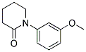 1-(3-METHOXY-PHENYL)-PIPERIDIN-2-ONE 结构式