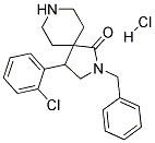 2-BENZYL-4-(2-CHLOROPHENYL)-2,8-DIAZASPIRO[4.5]DECAN-1-ONE HYDROCHLORIDE 结构式