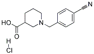 1-(4-Cyano-benzyl)-piperidine-3-carboxylic acid hydrochloride 结构式