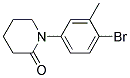 1-(4-溴-3-甲基苯基)哌啶-2-酮 结构式