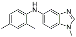 (2,4-DIMETHYL-PHENYL)-(1-METHYL-1H-BENZOIMIDAZOL-5-YL)-AMINE 结构式