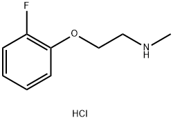 2-(2-FLUOROPHENOXY)-N-METHYL-1-ETHANAMINE HYDROCHLORIDE 结构式
