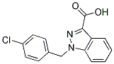 1-(P-CHLOROBENZYL)INDAZOLYL-3-CARBOXYLIC ACID 结构式