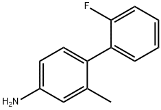 2'-FLUORO-2-METHYL[1,1'-BIPHENYL]-4-AMINE 结构式