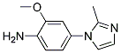2-METHOXY-4-(2-METHYL-IMIDAZOL-1-YL)-PHENYLAMINE 结构式