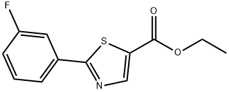 2-(3-氟-苯基-噻唑-5-羧酸乙酯 结构式