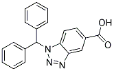 1-BENZHYDRYL-1H-BENZOTRIAZOLE-5-CARBOXYLIC ACID 结构式