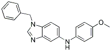 (1-BENZYL-1H-BENZOIMIDAZOL-5-YL)-(4-METHOXY-PHENYL)-AMINE 结构式