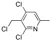 2,4-DICHLORO-3-(CHLOROMETHYL)-6-METHYLPYRIDINE 结构式