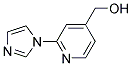 (2-IMIDAZOL-1-YL-PYRIDIN-4-YL)-METHANOL 结构式